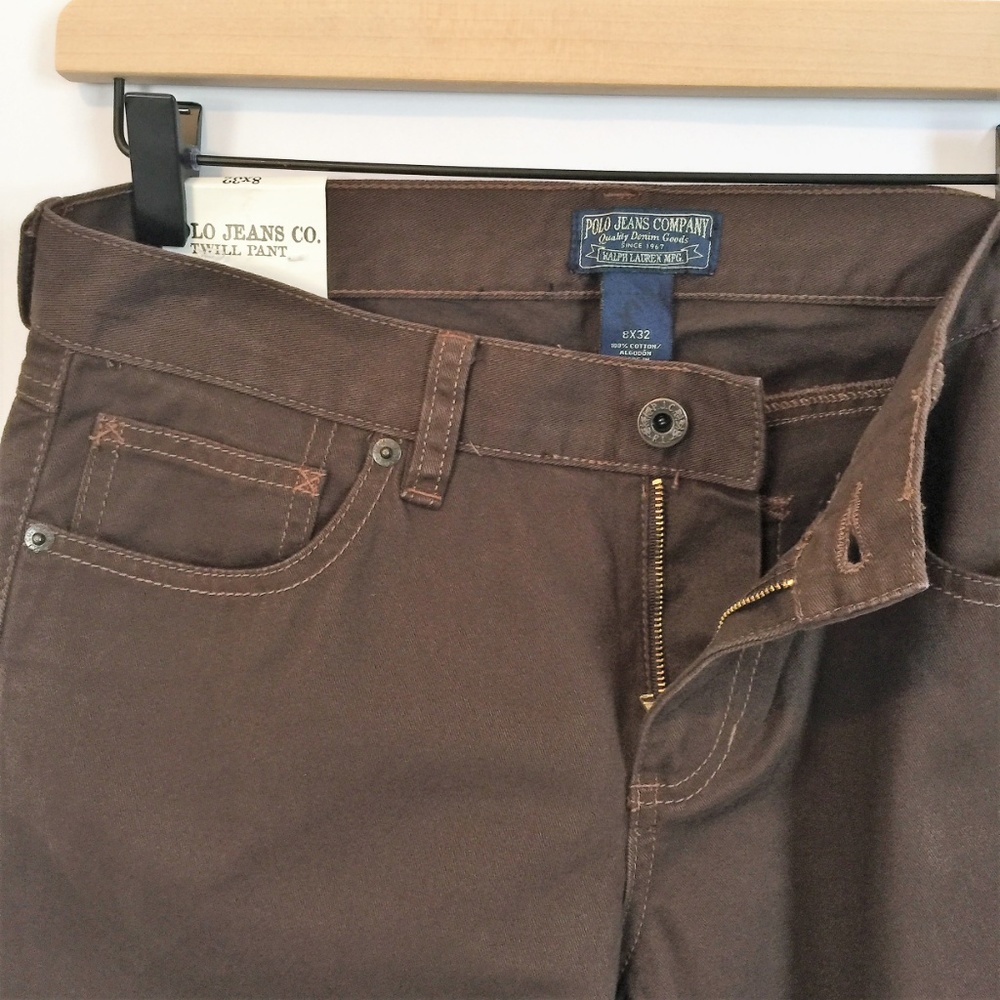 POLO JEANS CO Midrise Twill Cotton Pants - Picture 4 of 6